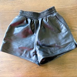 Genuine Leather Shorts